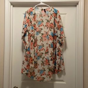 Floral pull over